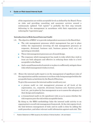 Internal Audit and Risk Assesment for Audit | PDF
