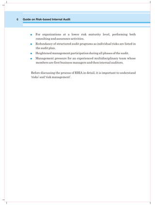 Internal Audit and Risk Assesment for Audit | PDF