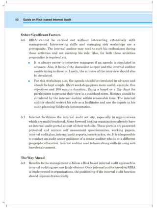 Internal Audit and Risk Assesment for Audit | PDF