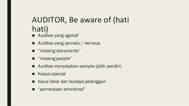 Contoh Checklist Audit Internal - Contoh Grim