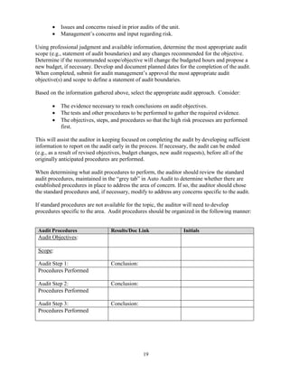Internal audit manual template | PDF