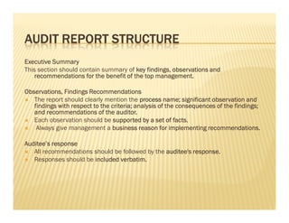 Internal audit report writing | PDF