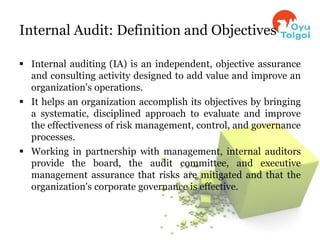 12.12.2011, Internal audit role and functions in corporate governance ...