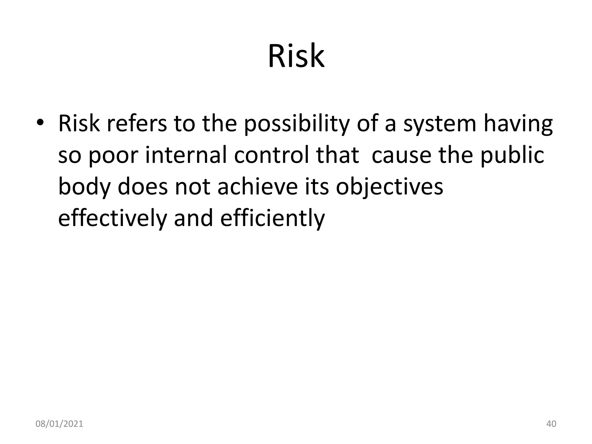 Poor Internal Control Internal audit ppt | PPTX