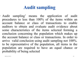 Sampling Audit Rule Internal audit ppt | PPTX
