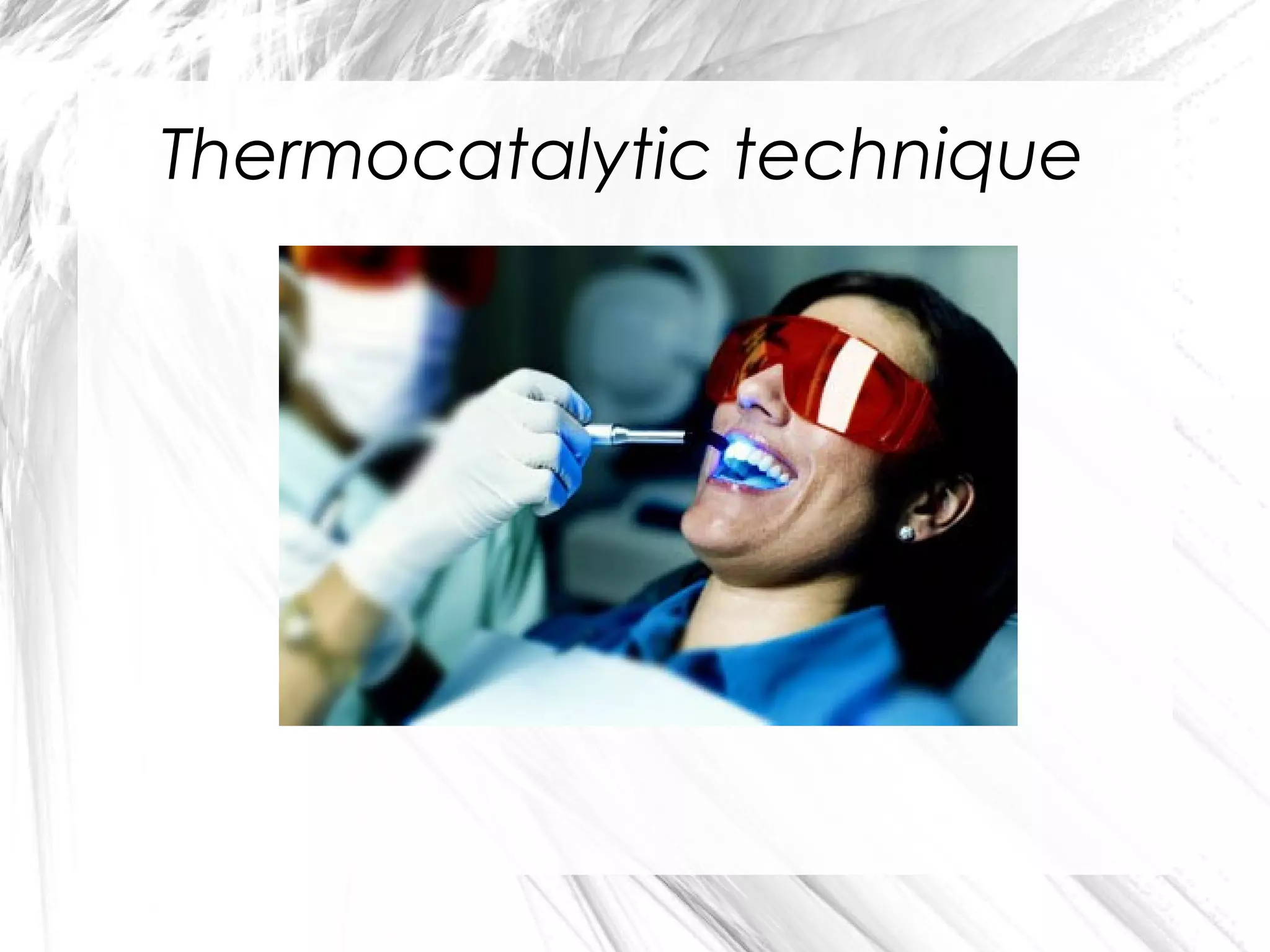 Thermocatalytic technique

 