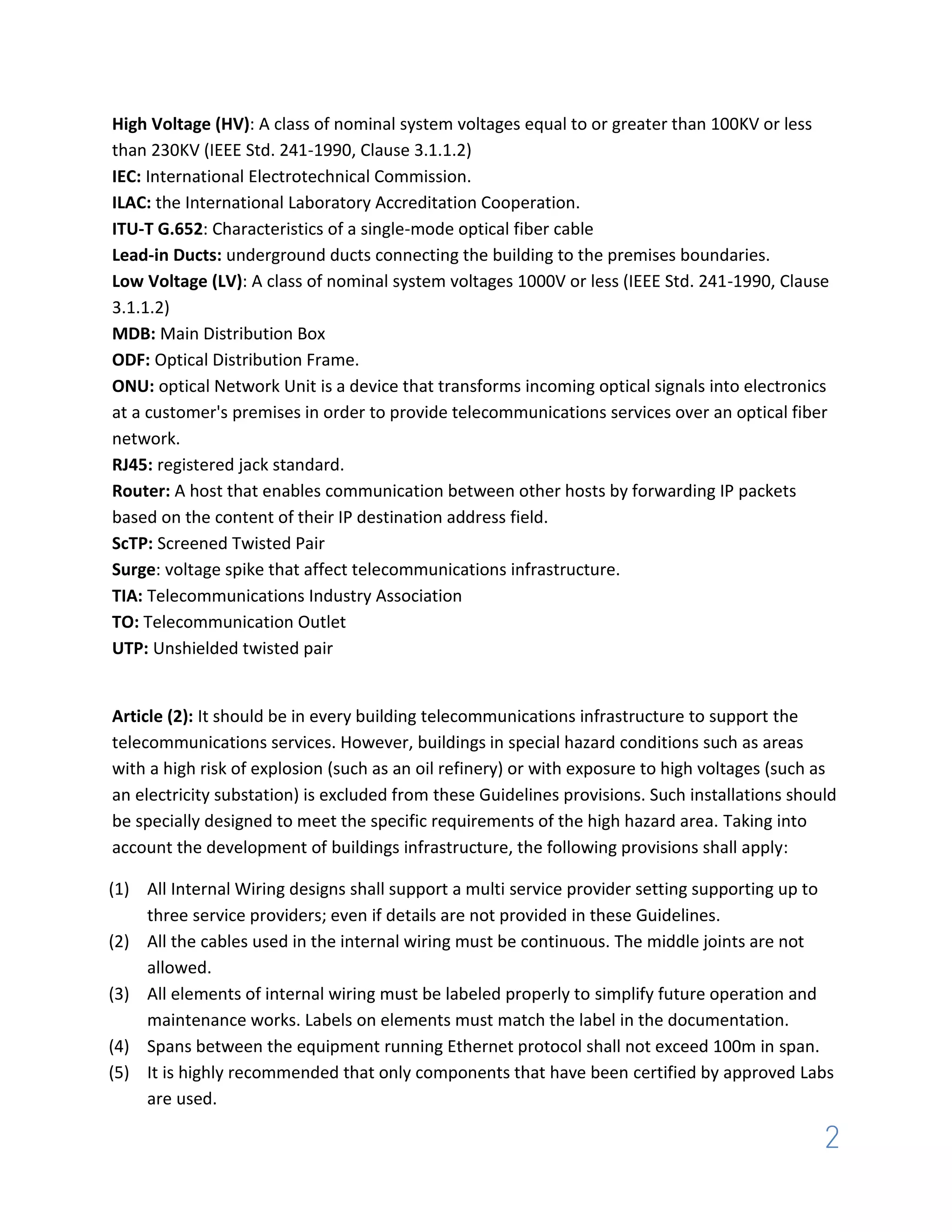 Internal cabling guidelines | PDF