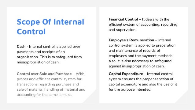 Internal Check Internal Audit Internal Control