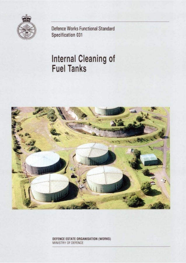 Internal cleaning of fuel tanks