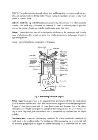 Internal Combustion Engine & Gas Turbines | PDF