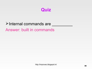 Internal commands.29to30 | PPT