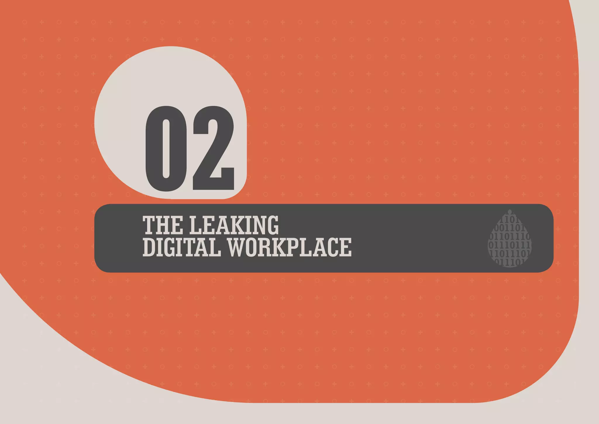 02

THE LEAKING
DIGITAL WORKPLACE

 