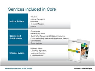 Internal CommunicationSRP Communication & Brand Design
Services included in Core
 