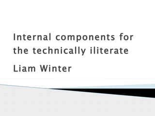 Internal components for the technically iliterate  Liam Winter 