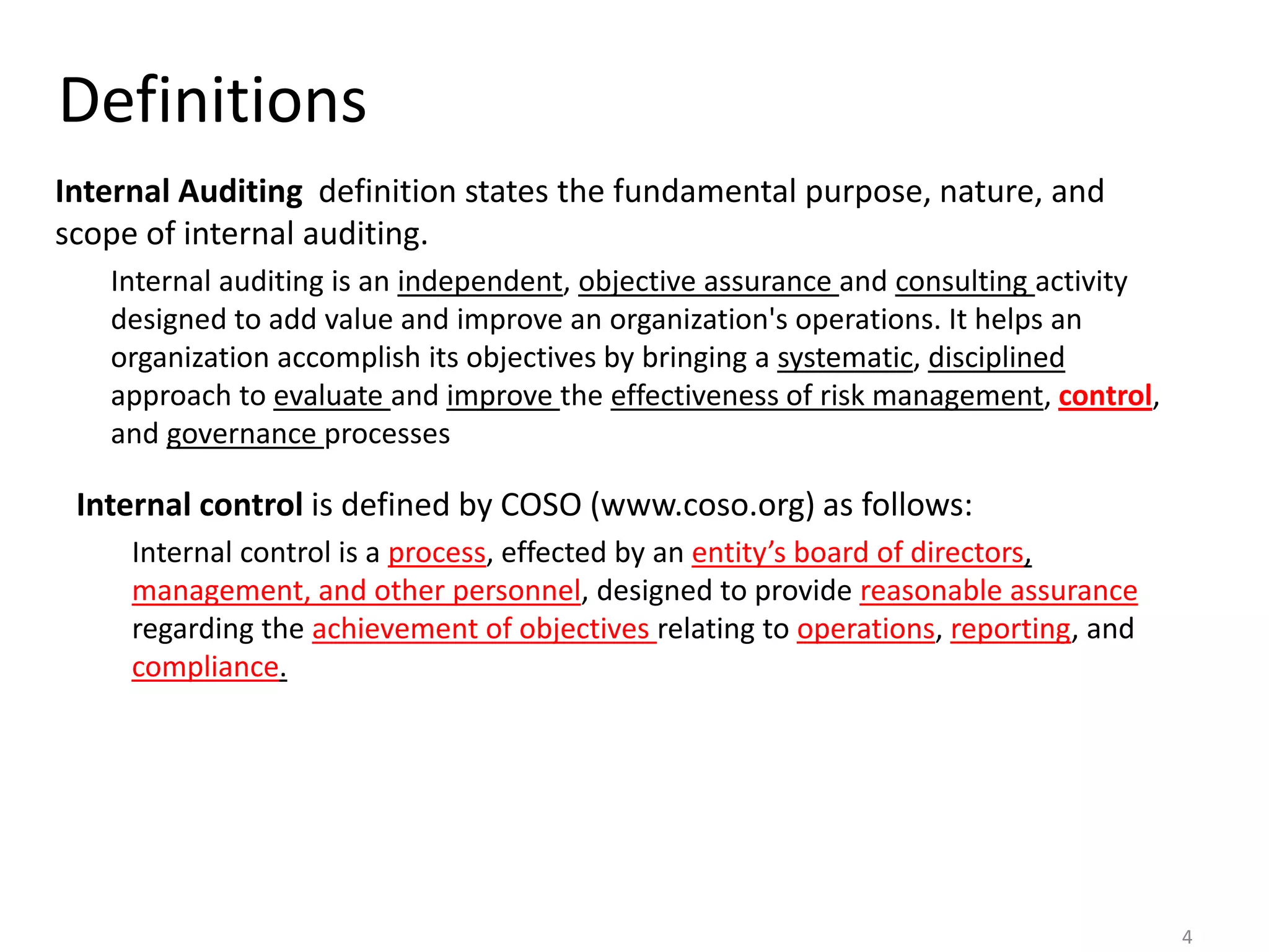 Internal control and Control Self Assessment | PDF