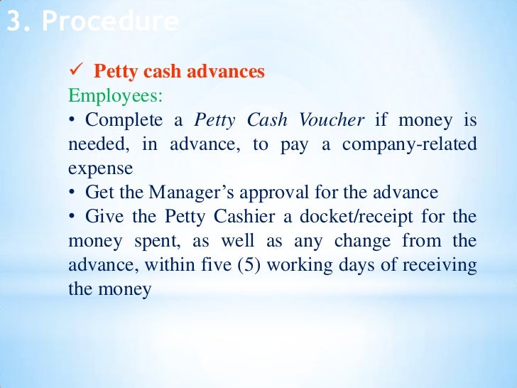internal control for petty cash new