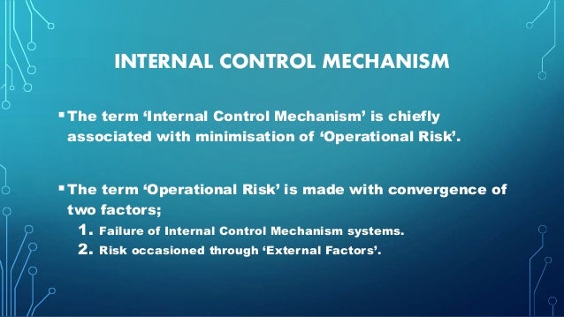 The Internal Control Of Mechanisms – JPLQCV