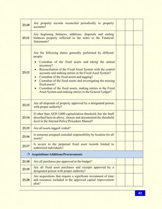 Internal Control Questionnaires | PDF