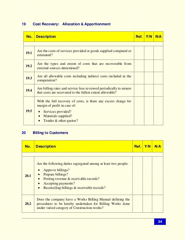 Internal Control Questionnaires