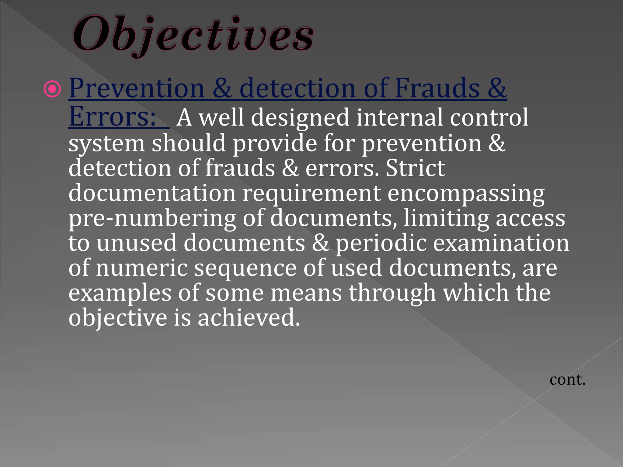 Internal control system | PPTX