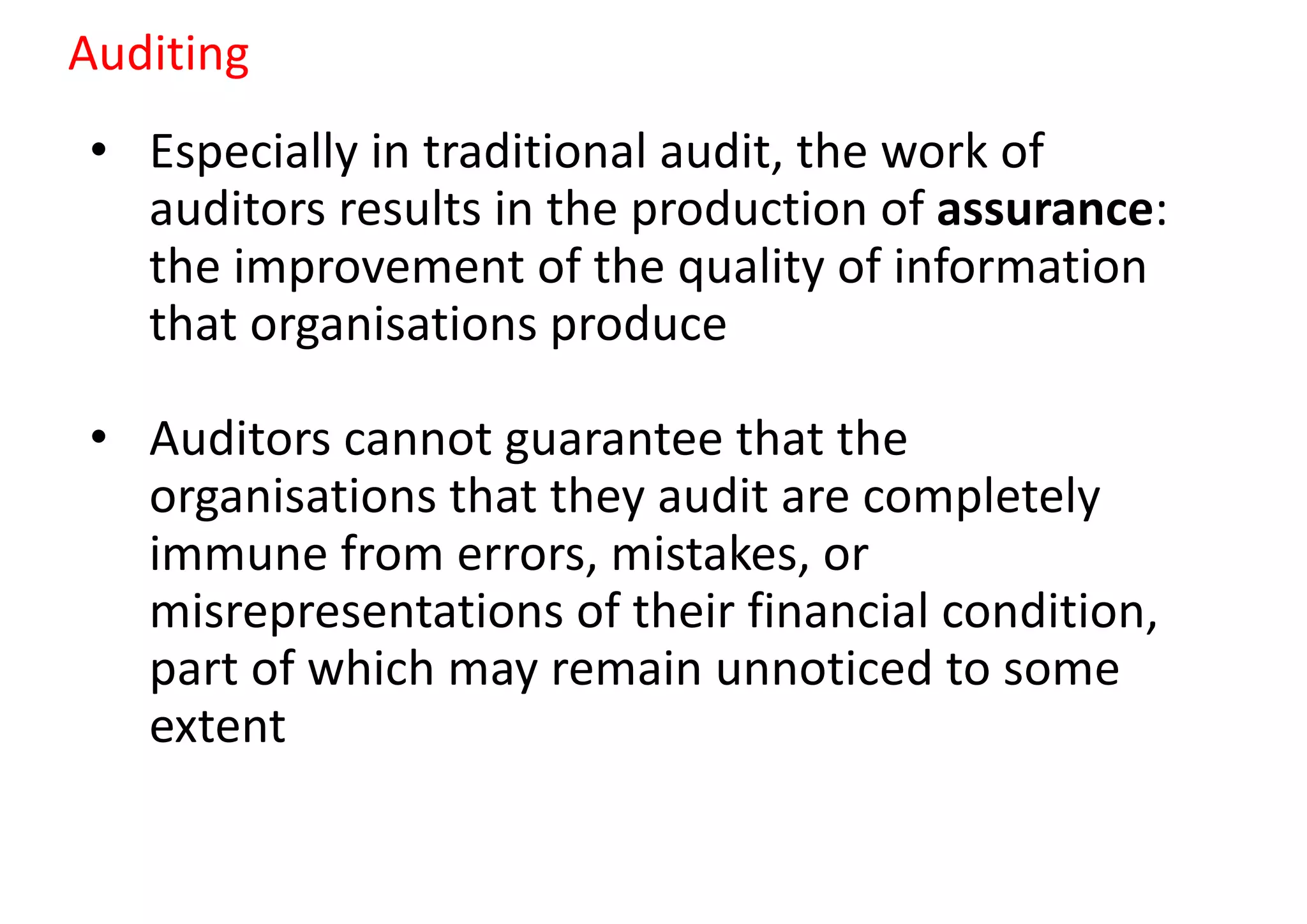 Internal control systems and auditing | PDF