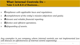 Significance of Internal Controls | PPTX