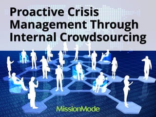 Proactive Crisis
Management Through
Internal Crowdsourcing
 