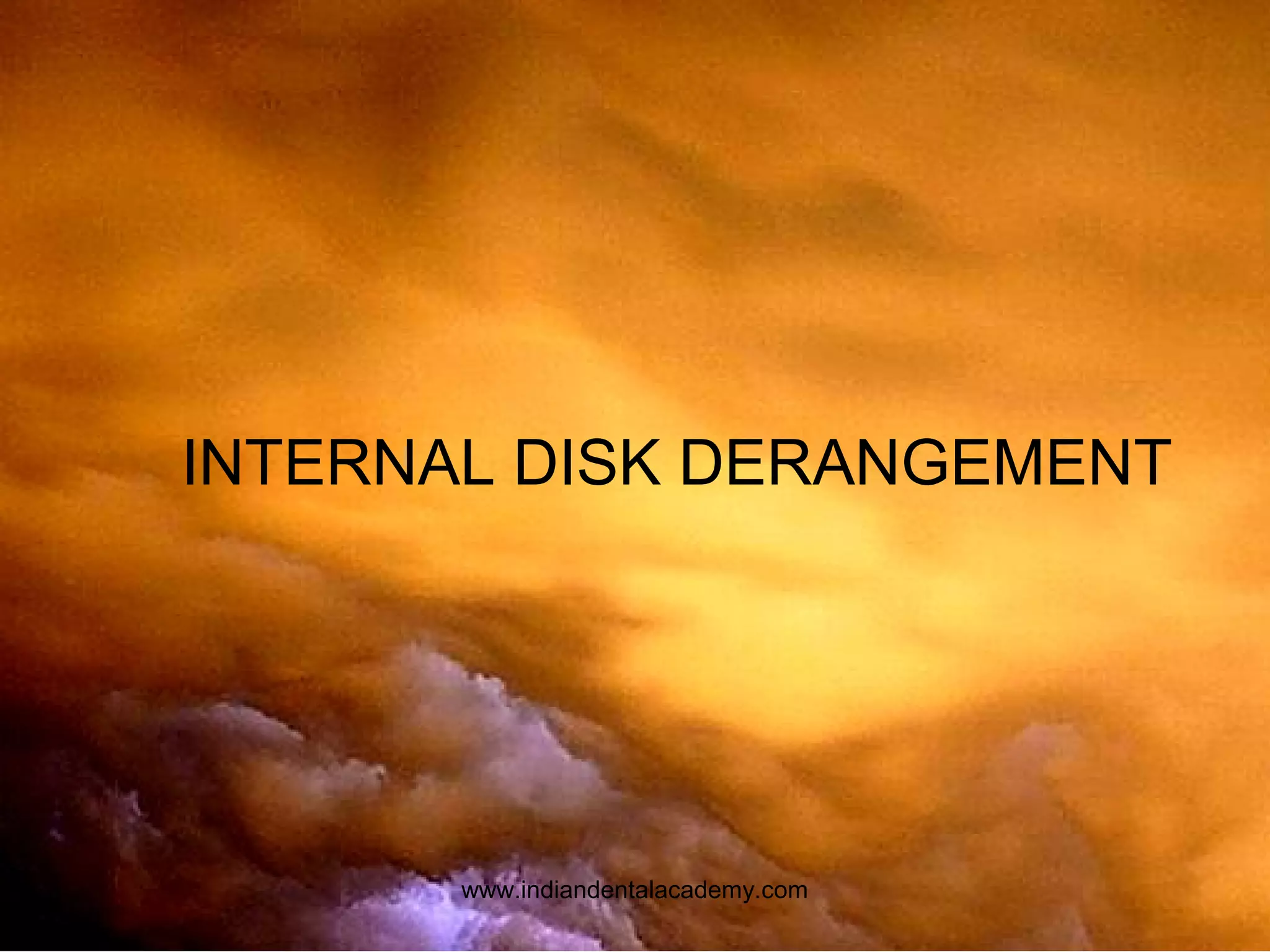 Internal disk derangement / implant dentistry course/ implant dentistry