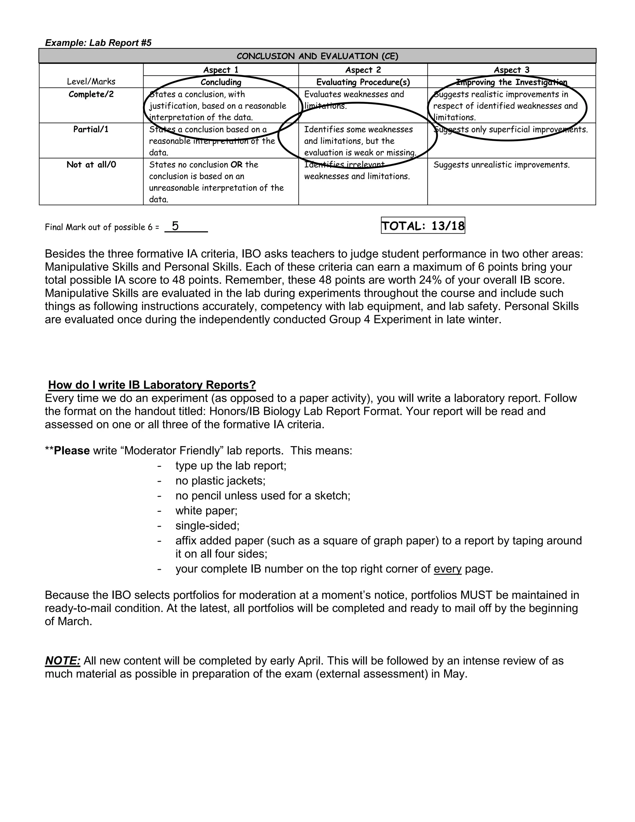 Internal externalassessment | PDF