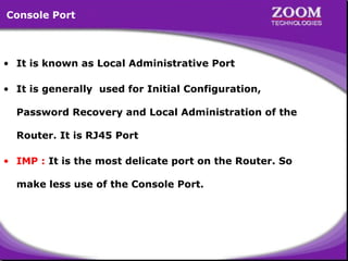 Internal & External of Routers | PPT