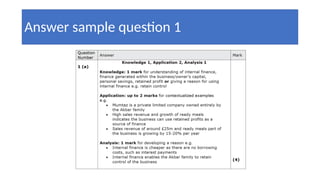 Answer sample question 1
 