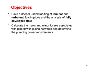 fluid mechanics - internal flow - laminar and turbulent | PPTX