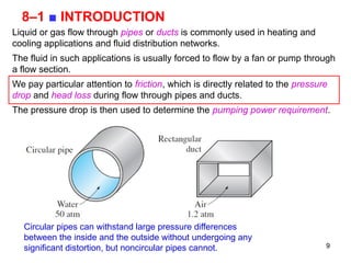 fluid mechanics - internal flow - laminar and turbulent | PPTX