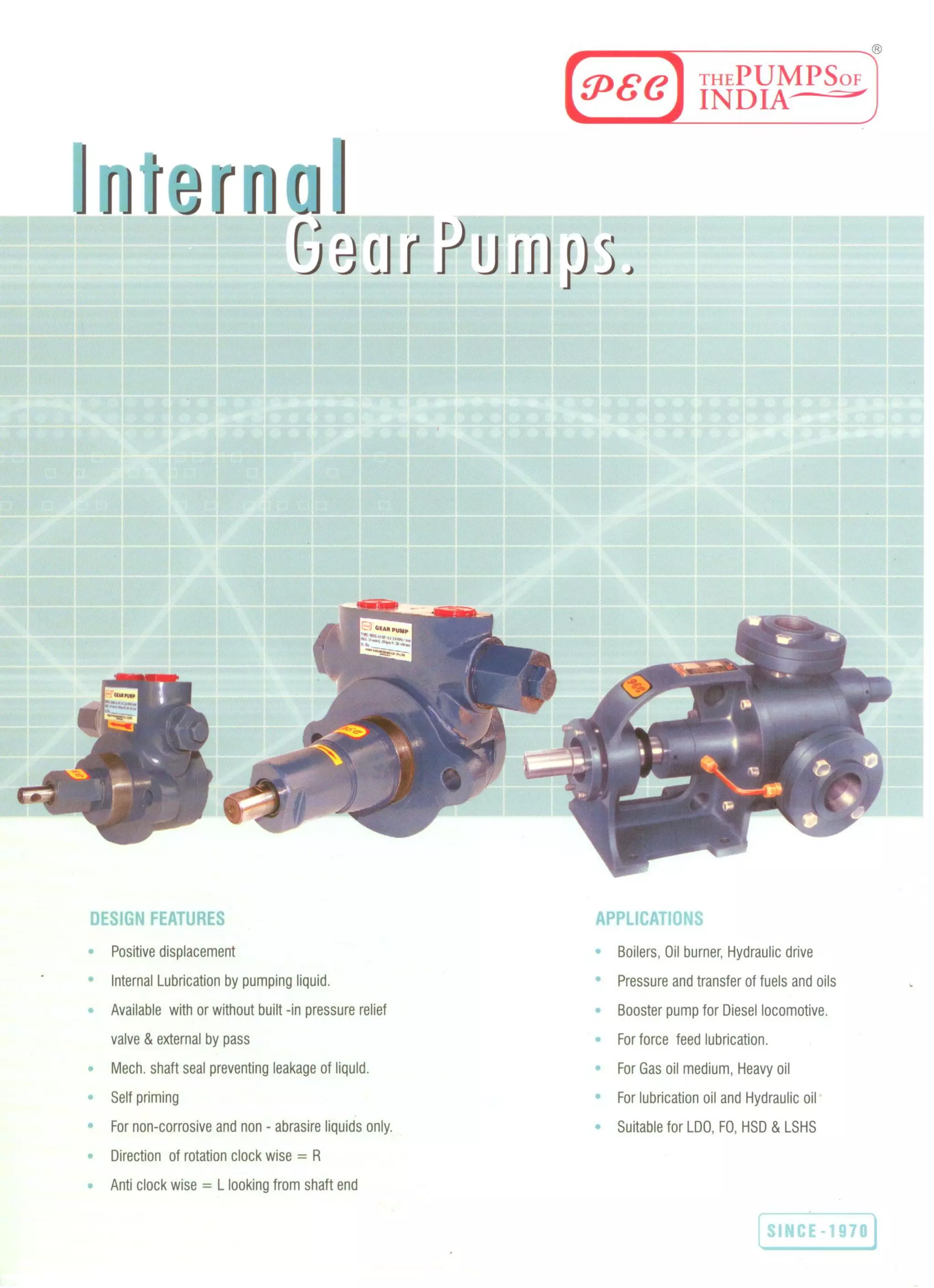 Internal gear pump By Pec Pumps India | PDF