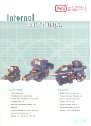 Internal gear pump By Pec Pumps India