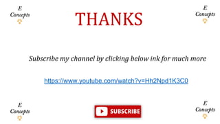 THANKS
https://www.youtube.com/watch?v=Hh2Npd1K3C0
Subscribe my channel by clicking below ink for much more
 