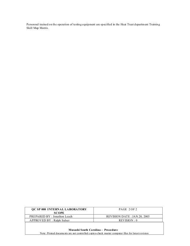 Internal laboratory scope