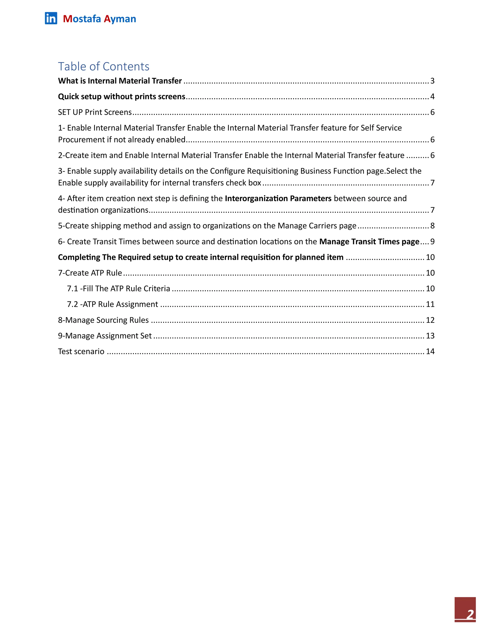 Oracle cloud internal material transfer and internal requisition | PDF