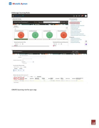 Mostafa Ayman
12
8-Manage Sourcing Rules
CREATE Sourcing rule for your orgs
 