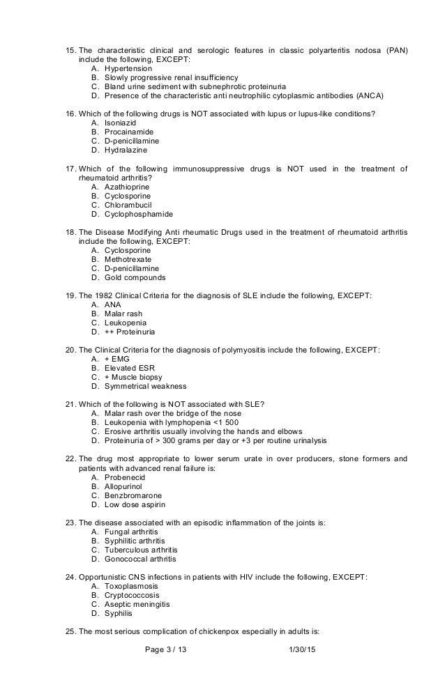 internal medicine sample questions nbme medicine form 1 answers