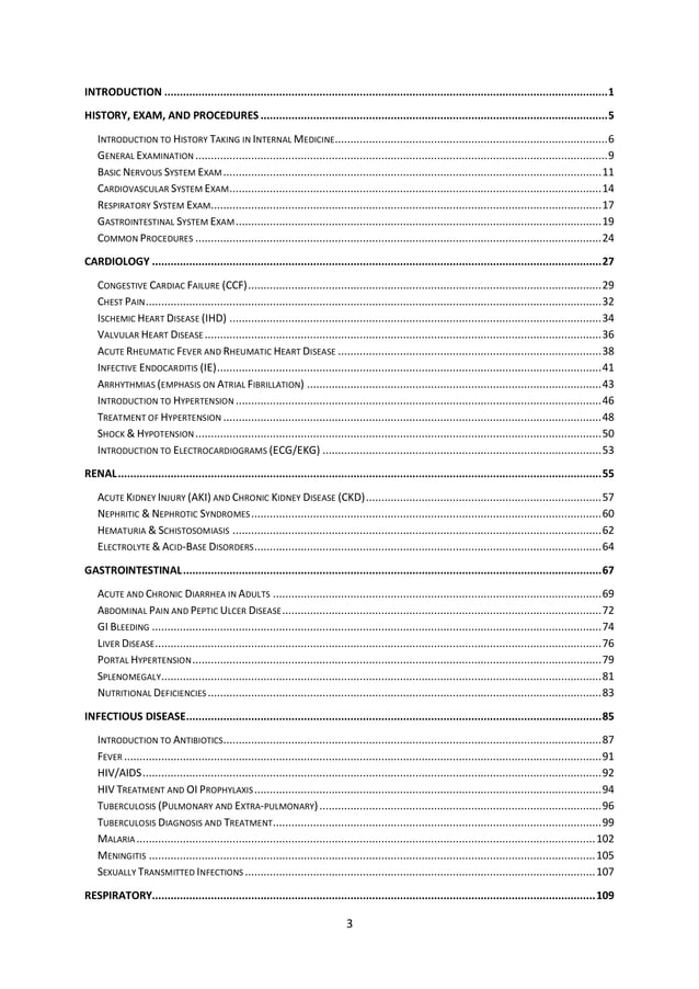 Internal Medicine Lectures PDF