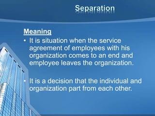 Internal mobility & separations