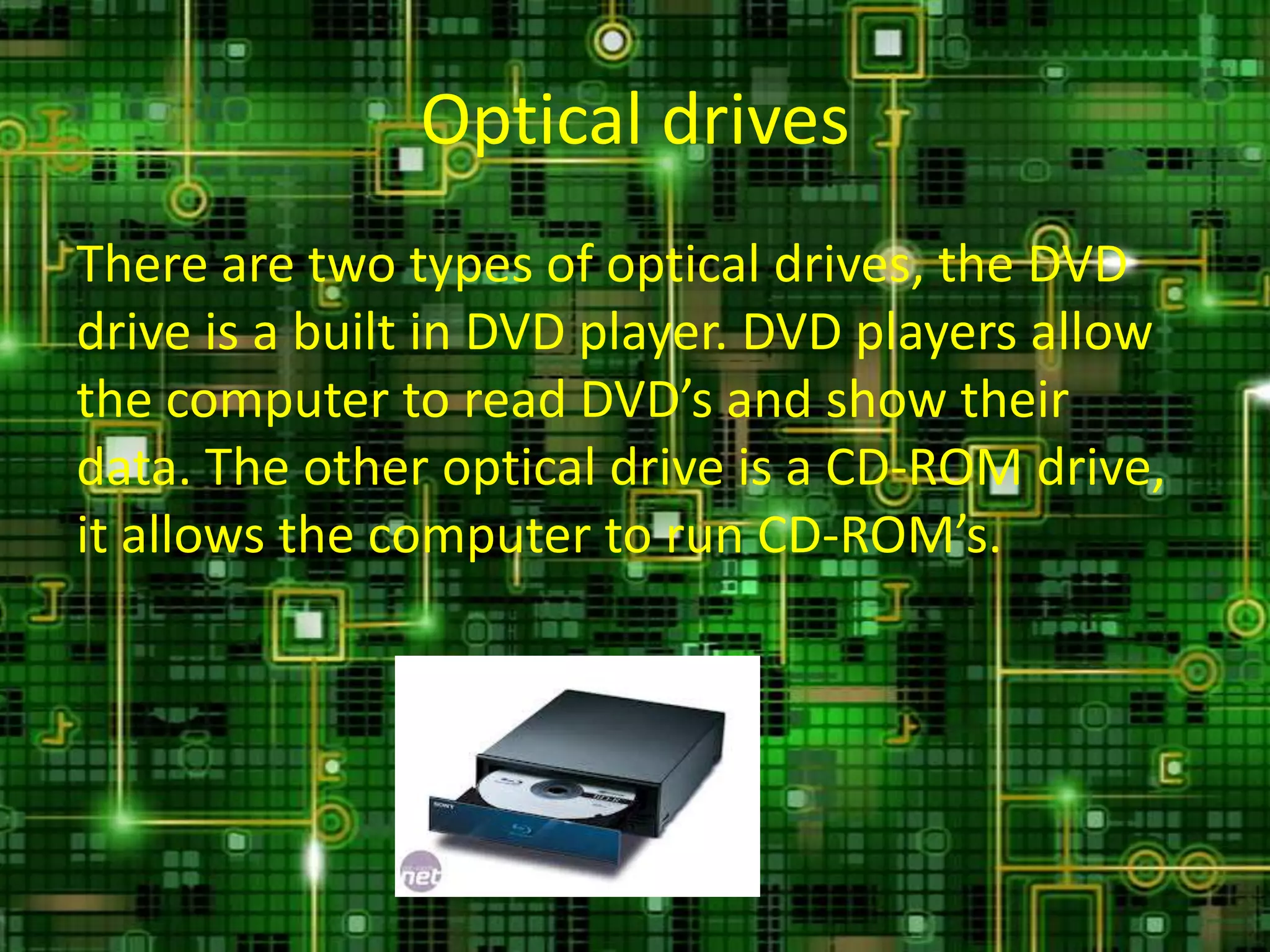 Internal parts of a computer and their functions | PPTX