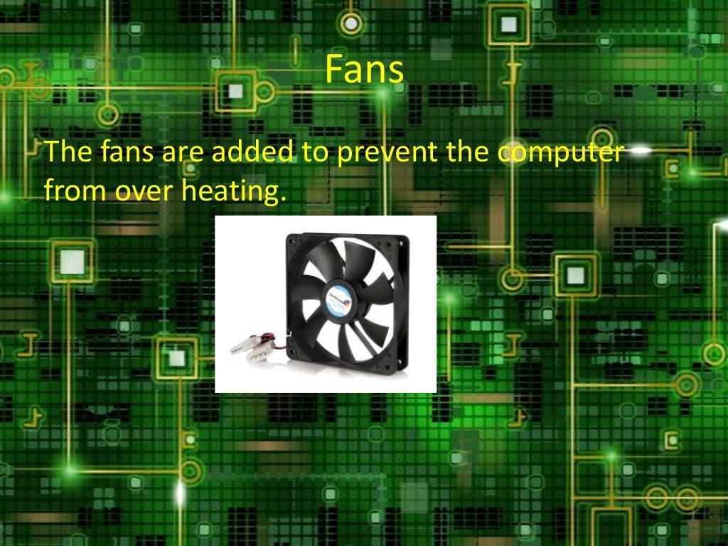 Internal parts of a computer and their functions