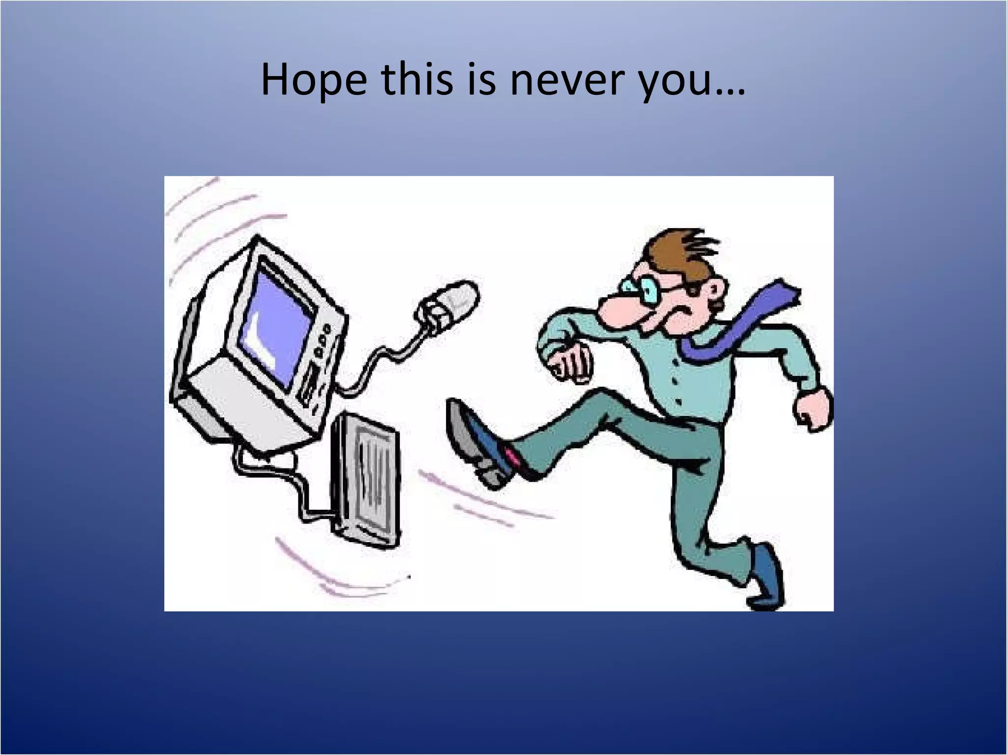 Hope this is never you… 