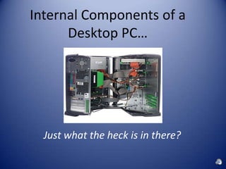 Internal Components of a Desktop PC… Just what the heck is in there? 