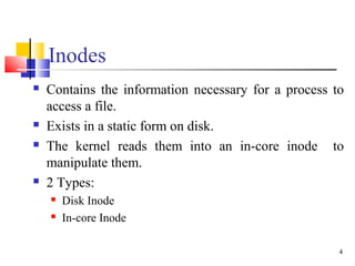 Internal representation of files ppt | PPT