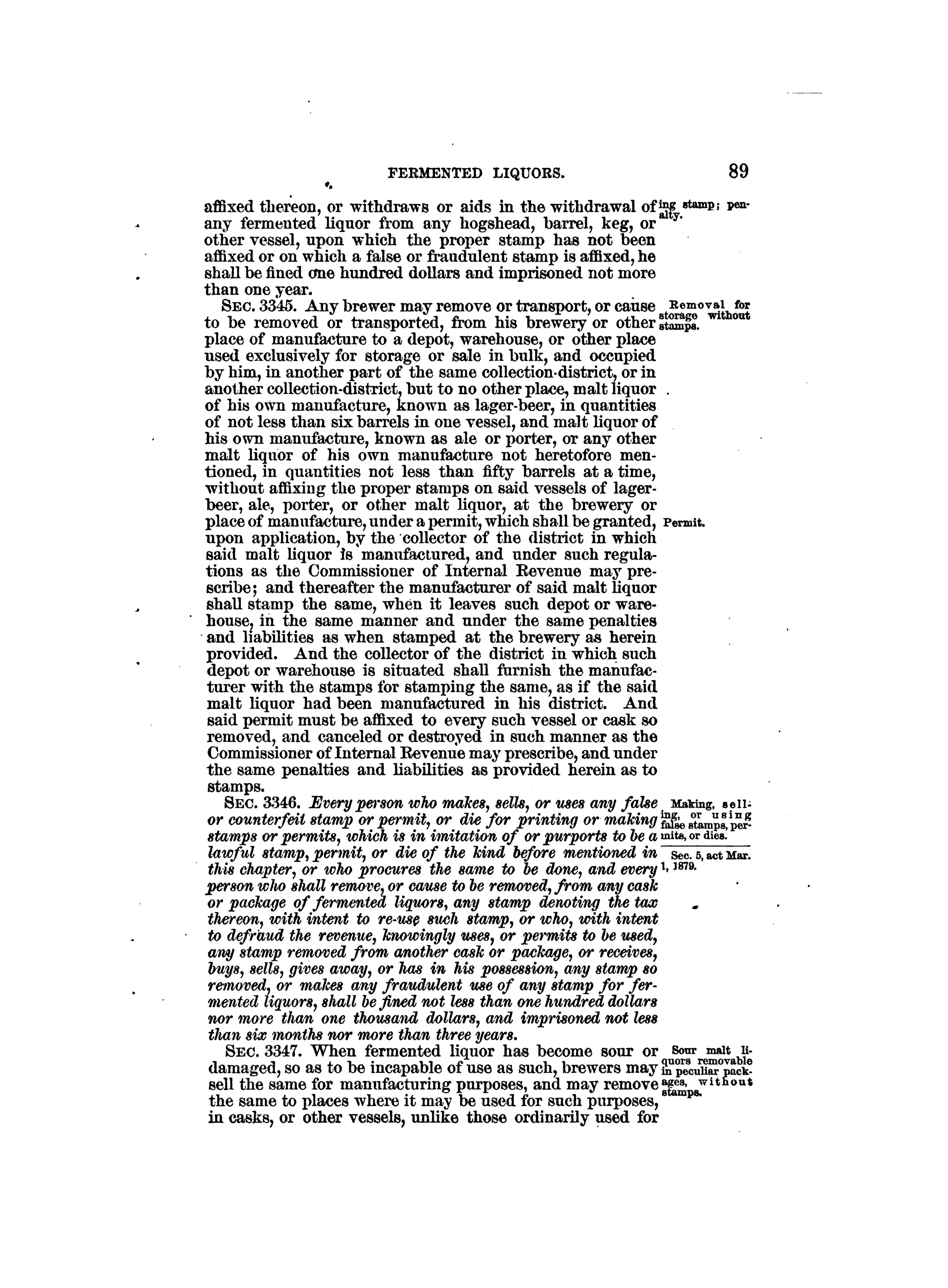 Internal revenue codes of 1879