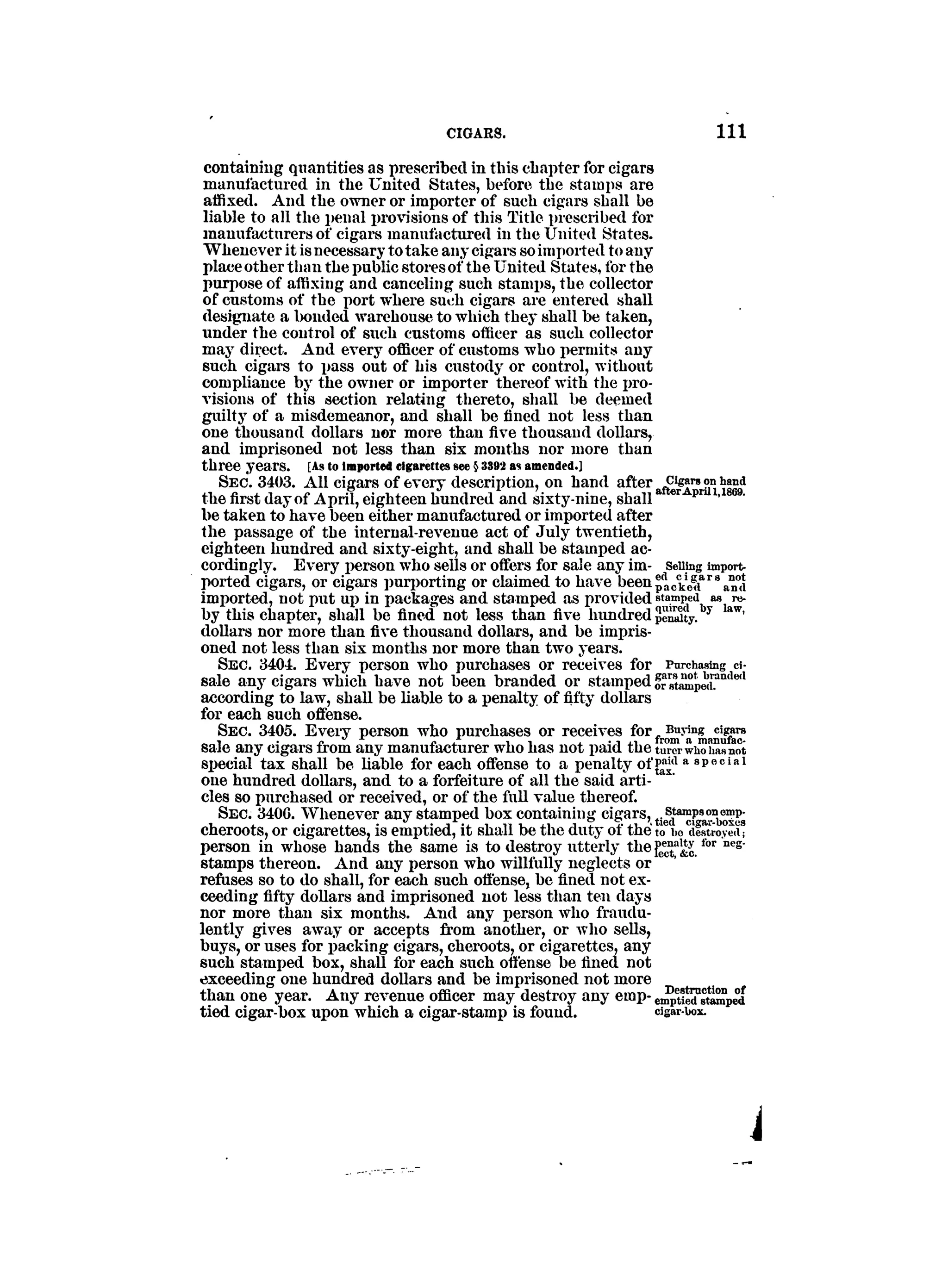 Internal revenue codes of 1879