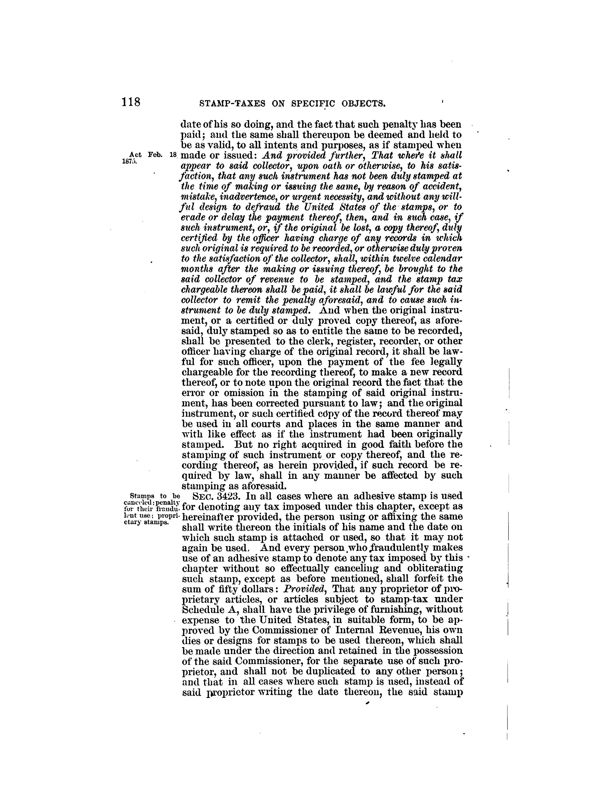 Internal revenue codes of 1879